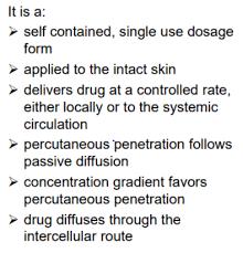 transdermal delivery systems