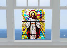 Faux Stained Glass Window Cling