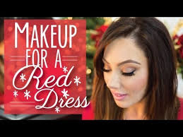 how to do makeup for red evening gowns