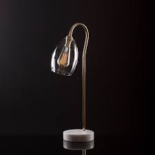 Jules Small Clear Glass Table Lamp