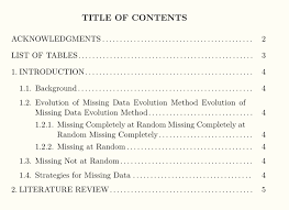 Customized Table Of Contents Apa Style Tex Latex Stack Exchange