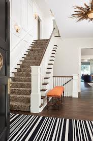 wainscoted staircase wall