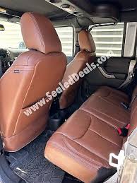 Brown Leather Seat Covers Upgrade For
