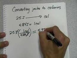 Joule And Calorie Conversions