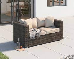 Ascot Outdoor Rattan Sofa 2 Seat In