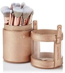 rose gold makeup brush holder