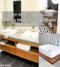 10 DIY Floating Bathroom Vanity Ideas You Can Make DIY Crafts