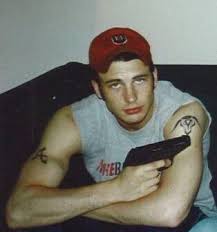 The actor studied buddhism to help deal with fame. Young Chris Evans Holding A Gun Chrisevans