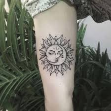 The moon, in chinese culture at the most basic level, is equivalent to yin, while the sun equals yang (阴阳) ☯️. 25 Sun And Moon Tattoo Design Ideas