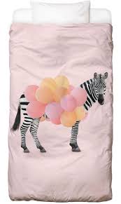 zebra balloon kids bedding juniqe
