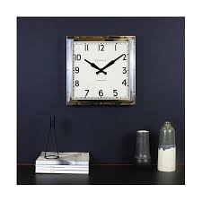 Newgate Quad Wall Clock In Stainless