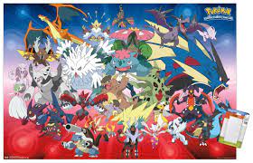 Pokémon - Mega Evolutions Wall Poster, 22.375