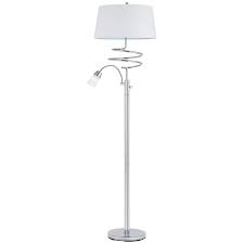 Mora Chrome Metal Floor Lamp With Led Reading Lamp 23f62 Lamps Plus