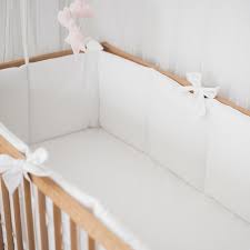 plain white cot bedding