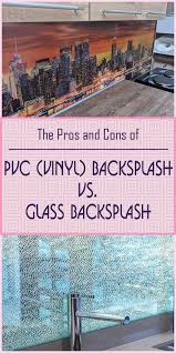 pvc backsplash vs glass backsplash