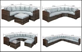 modular rattan sofa sets design