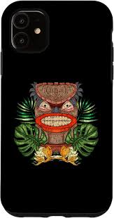 Amazon.com: iPhone 11 Pro Max Polynesian Tiki Mask Hawaii Luau Party  Polynesian Totem Tiki Case : Cell Phones & Accessories