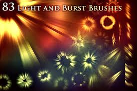 83 Light And Burst Brushes Images Feel Brushes Package