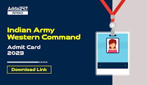 indian army western command admit card