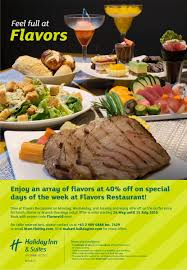 Save with one of our top holiday inn coupons for july 2021: Holiday Inn Makati Ø¯Ø± ØªÙˆÛŒÛŒØªØ± Beat The Midweek Blues With A Feast At Flavors Restaurant Don T Forget To Book With The Promo Code Flavors40 To Enjoy 40 Off The Lunch Or Dinner
