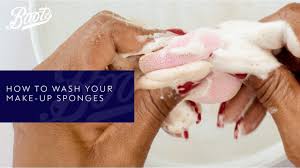 to clean your make up sponges properly