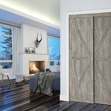 Grey Antique Wood Mdf Sliding Barn Door
