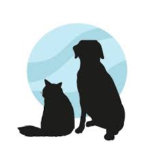 dog cat silhouette images free