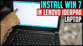 Abanoz siyahı i̇şletim sistemi : Lenovo Ideapad 110 Windows Installation Youtube
