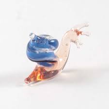 Blue Snail Glass Miniature Russian