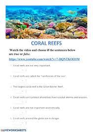 c reefs worksheet
