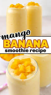 mango banana smoothie no yogurt