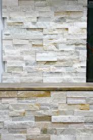Stacked Stone Tile On A Fireplace