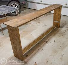 build a farmhouse sofa table