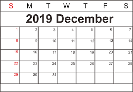 Printable December And January 2019 20 Calendar With