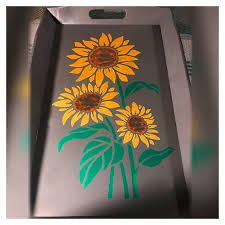 Large Sunflower Stencil 12x15 Inches
