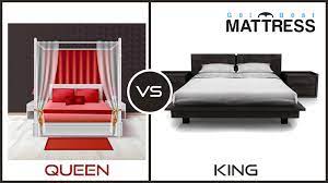 queen vs king sized mattress size