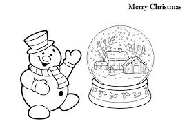 11 pics of coloring pages snow globe. Merry Christmas Coloring Pages Print Color Craft Snowman And Snowglobe Page Landscape Elf The Shelf To Books On Tree Holiday Oguchionyewu