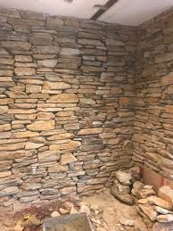 Interior Stone Wall Installation In