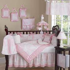 Pink Toile 9 Piece Crib Bedding Collection