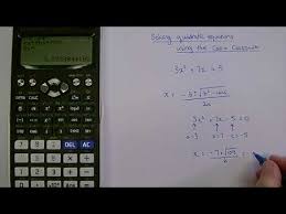 Do Quadratic Formula On Casio Fx 991ex
