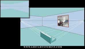 how to draw a 2 point perspective room