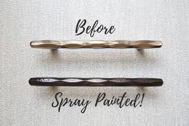 spray paint cabinet hardware