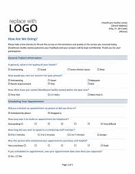 Medical Practice Survey Form Is Used By The Patients To Rate Their