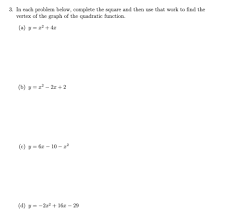 Solved 2 Find The Quadratic Function