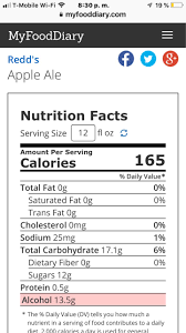 apple ale calories nutrition