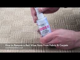 red wine stain from carpets fabric