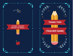 Thank a teacher or educator with a custom card. Teacher Appreciation Card