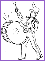 Original file at image/gif format. New 1 23 Coloring Page Lesson Xxiii Bass Drummer Supplemental Coloring Page Mcguffey S First Eclectic Reader Revised Edition