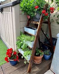 24 Ladder Herb Garden Ideas Balcony