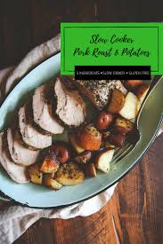 This baked pork tenderloin will be best you ever have! 5 Ingredient Crock Pot Pork Roast And Potatoes Recipe Sweetphi